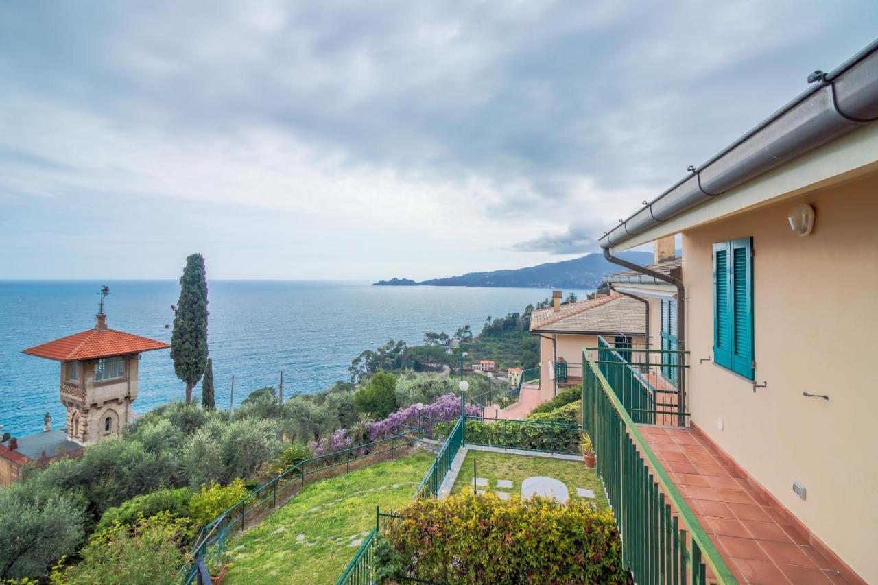 Casa Camilla Relax Con Una Vista Da Sogno Zoagli Exterior photo